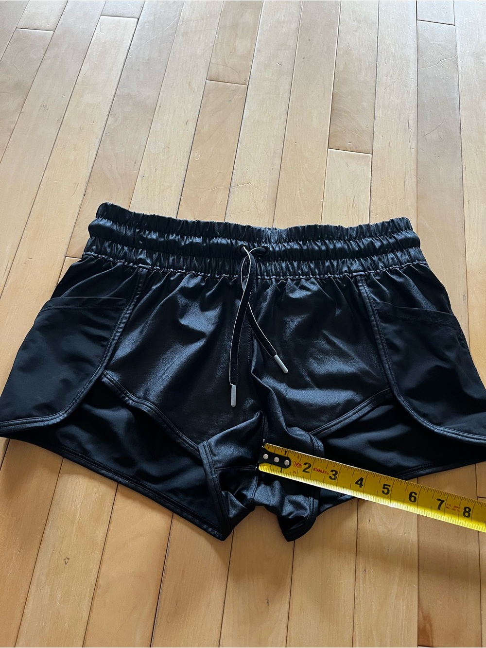 Victoria's Secret Black Athletic Shorts with Drawstring - Picture 3 of 8